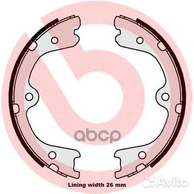 Колодки тормозные барабанные, задние S56546 Brembo