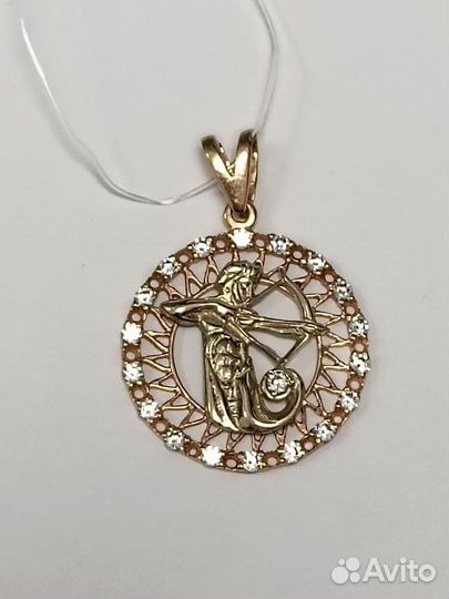 Золотая подвеска,арт 32