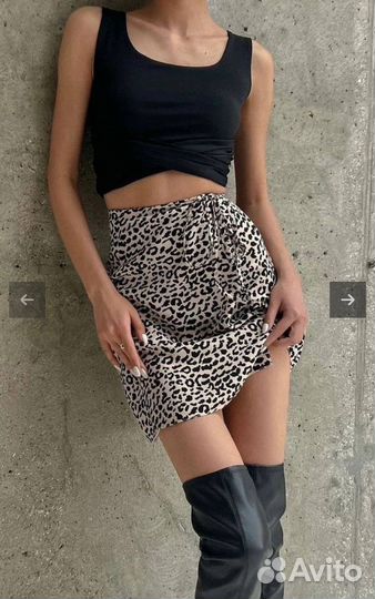 Юбка на запах zara