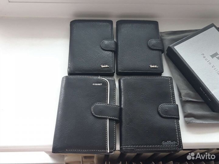 Бумажник мужской кожаный