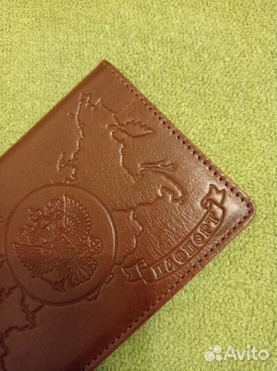 Обложка на паспорт, на документы натуральная кожа