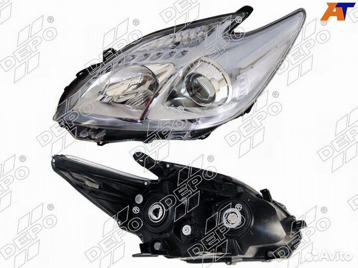 Фара toyota prius 09-11 LH под корректор (Евросвет