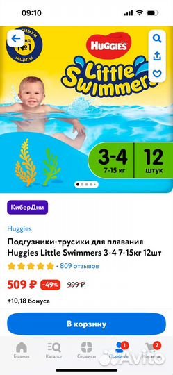 Трусики для плавания