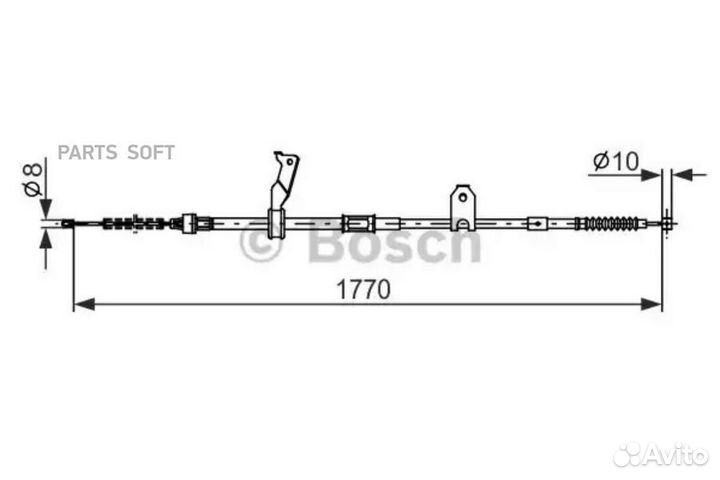 Bosch 1987482300 1 987 482 300 трос ручникаL1770/1