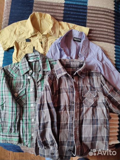 Рубашки на мальчика р-р 98-104