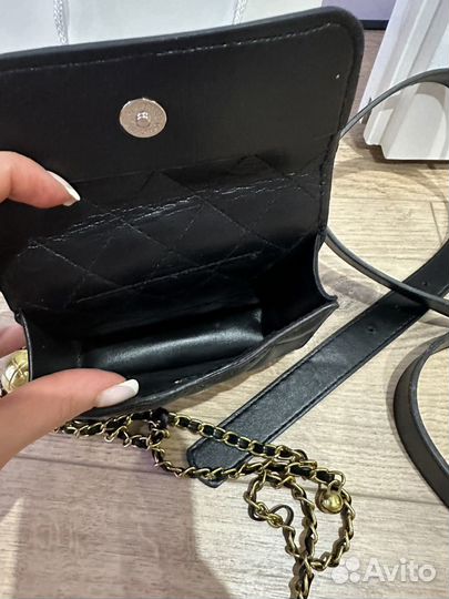 Клатч сумка поясная Chanel новая натуральная кожа