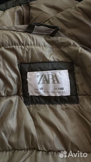 Пуховик Zara 140 мальчик