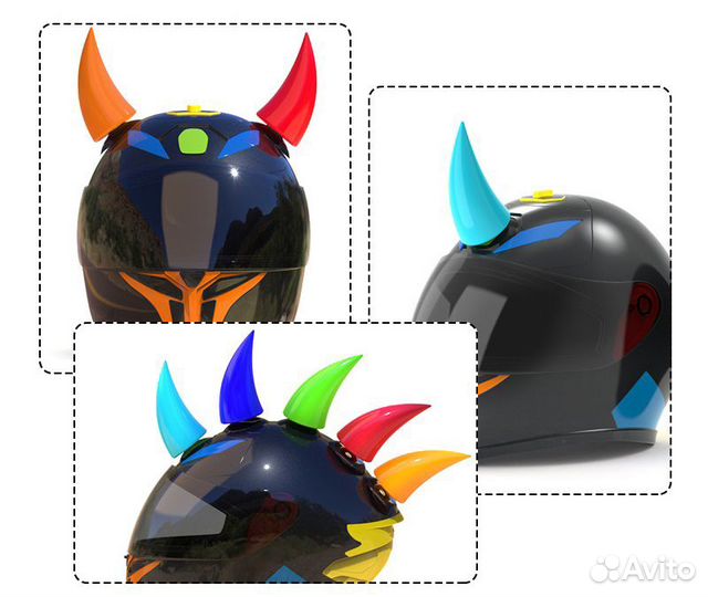 Рога, рожки на шлем