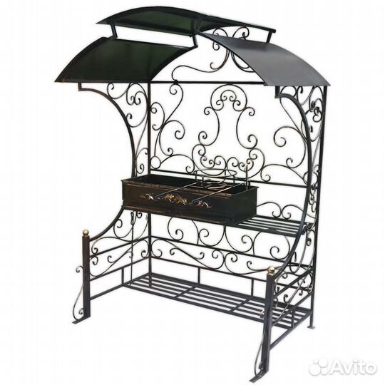 Мангал с крышей 