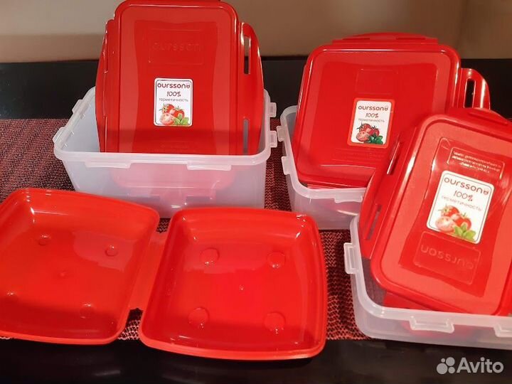 Набор герметичных контейнеров + ланч-бокс