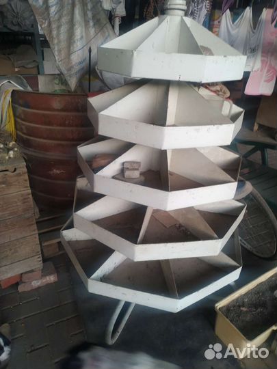 Стеллаж металлический ёлка вертушка