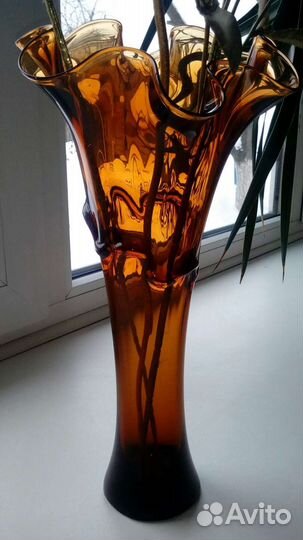 Вазы хрусталь цветное стекло