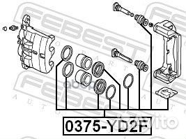 Ремкомплект тормозного суппорта перед прав лев