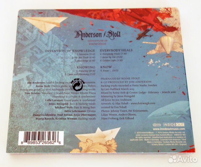 Anderson / Stolt - Invention Of Knowledge (CD)