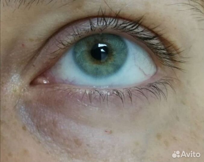 Линзы контактные оттеночные серые, с диоптриями