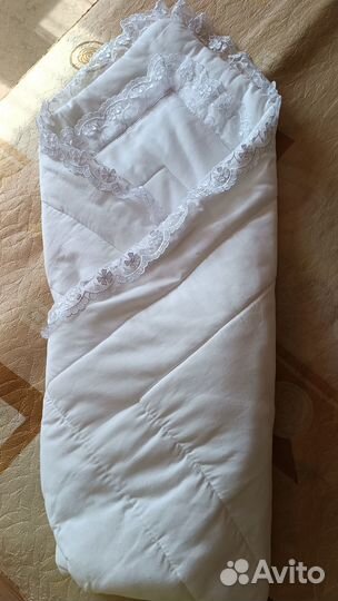 Конверт одеяло на выписку на лето или тёплую осень