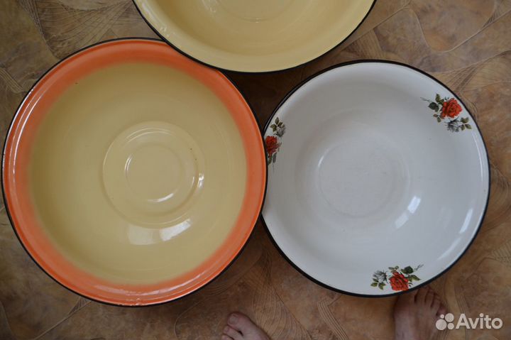 Тазик эмалированный