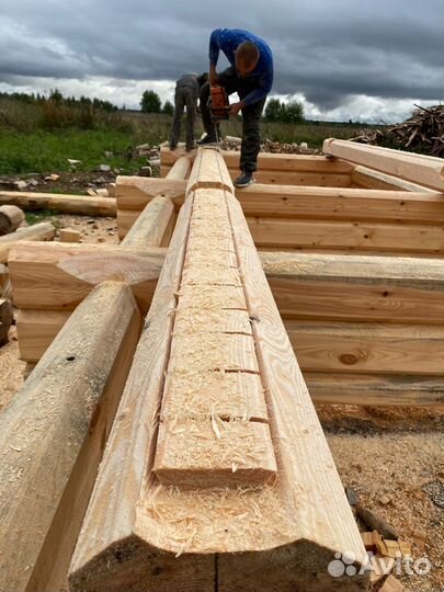 Сруб ручная рубка лафет