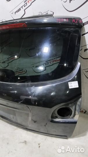 Дверь задняя nissan dualis qashqai J10 J10E KJ10 KNJ10 NJ10 K010MJD9MA черный, Z11 TE043