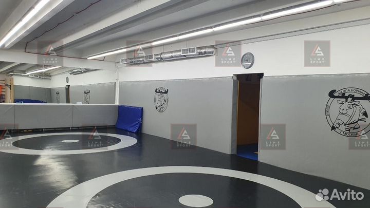 Борцовский ковер 12х12 двухцветный