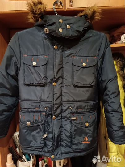 Куртка зимняя для мальчика, размер 140