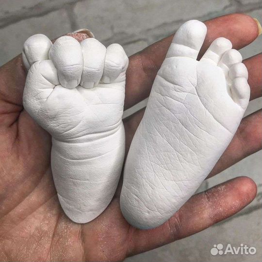 Слепки ручек и ножек 3d и 2d