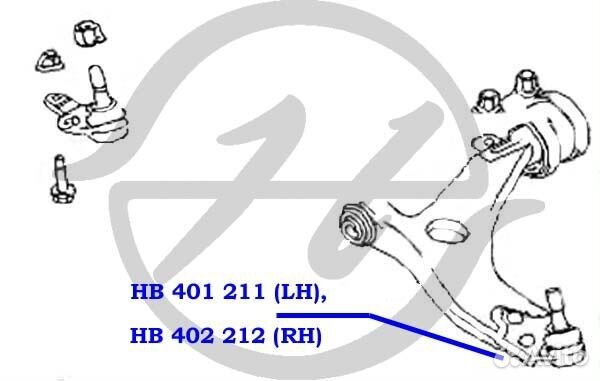 Опора шаровая нижнего рычага передней подвески, пр