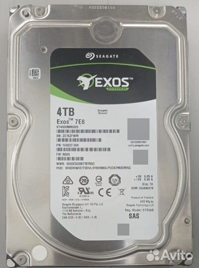 Жесткий диск SAS 10TB, 14TB, 4Tb