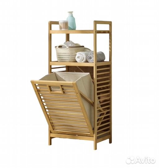 Корзина для белья/этажерка бамбуковая