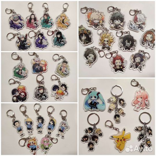 Акриловый брелок Genshin impact, Naruto