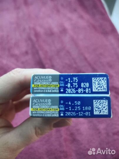 Линзы контактные