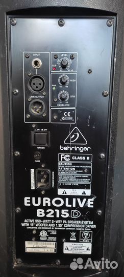 Акустическая система Behringer Eurolive b215d