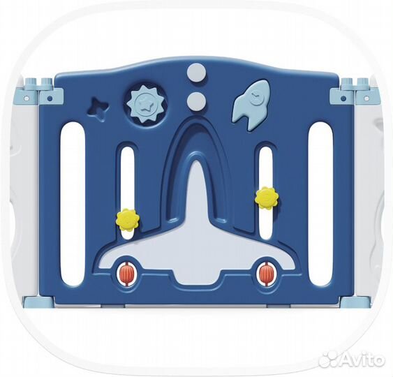 Манеж unix Kids supreme Space с качелями