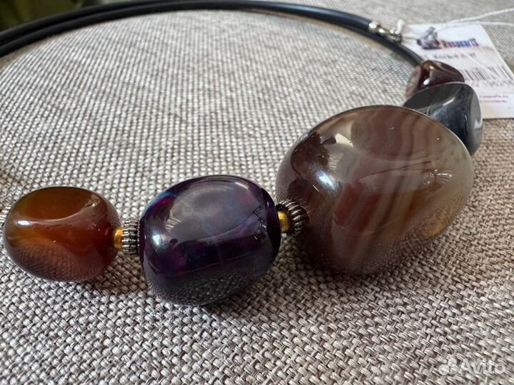 Ожерелье агат