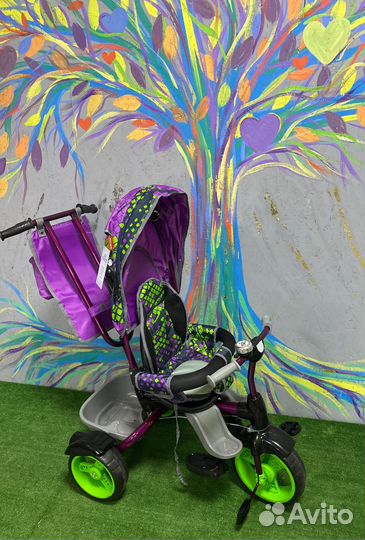 Велосипед детский 3-х колесный принт спортивный ам