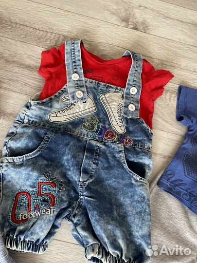 Пакет вещей на мальчика 68 74 размер