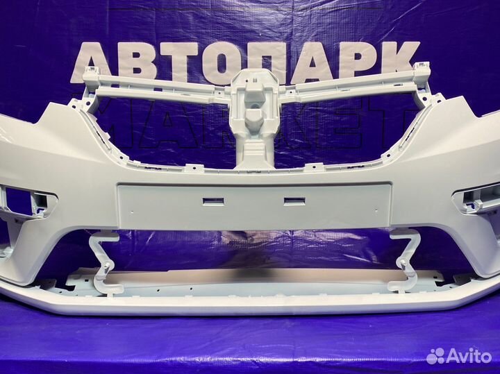 Бампер передний Renault Logan 2 Белый 18