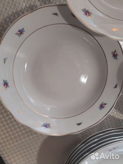 Тарелка Дулево 23см 3шт