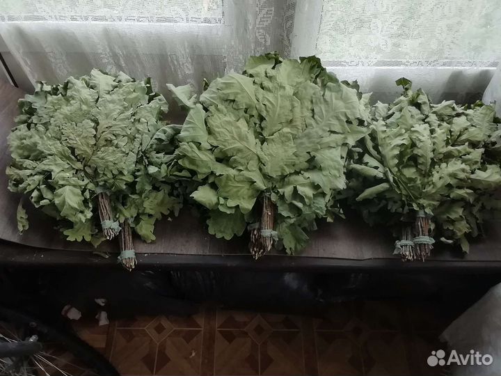 Веники дубовые берёзовые для бани