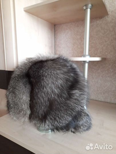 Женская шапка из чернобурки