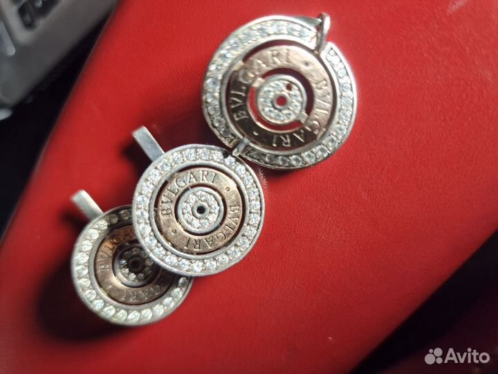 Серьги и кольцо bvlgari