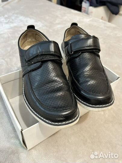 Кожанные туфли для мальчика 40 размер
