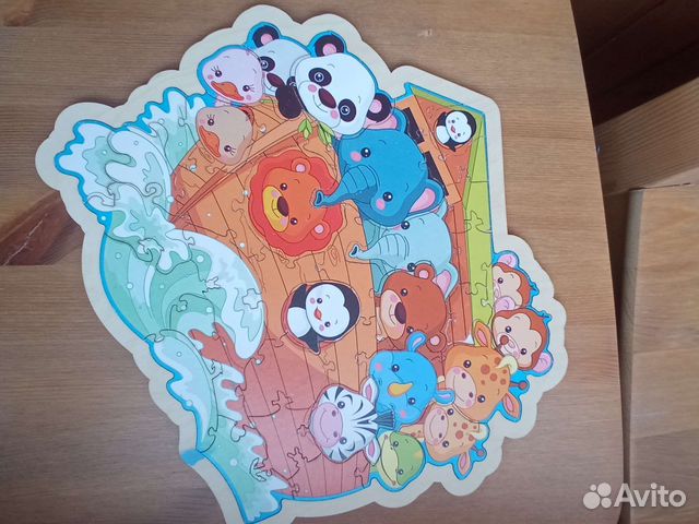 Деревянный пазл Ноев ковчег