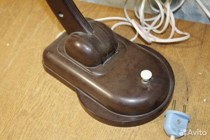 Лампа настольная карболитовая, лампа нквд