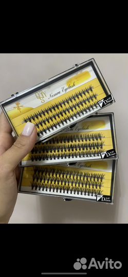Накладные ресницы пучки