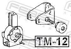 Подушка двигателя передняя TM12 Febest