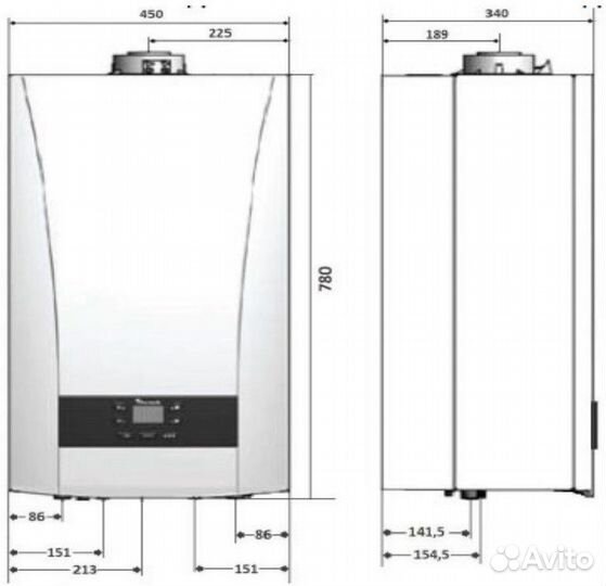 Газовый настенный котел Baxi ECO Nova 1.24F