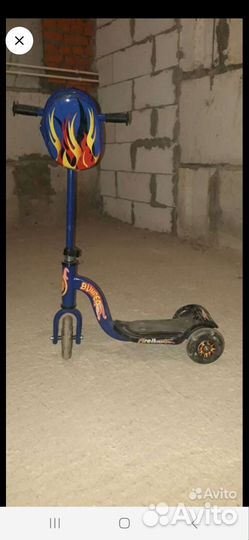 Самокат детский трехколесный бу