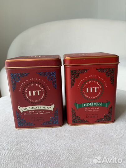 Банки из под чая Harney and sons