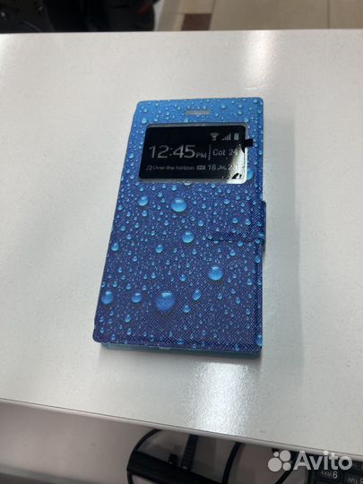 Универсальный чехол-книжка с принтом(4.5)